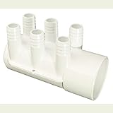 Waterway Manifold, 3/4' Barb, 6 Port, 2' Slip x Dead End. 672-7180B