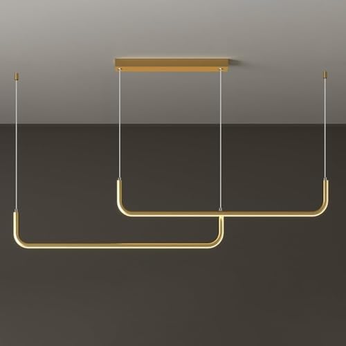 Lampe à suspension linéaire anti éblouissement en silicone pour éclairer confortablement la table