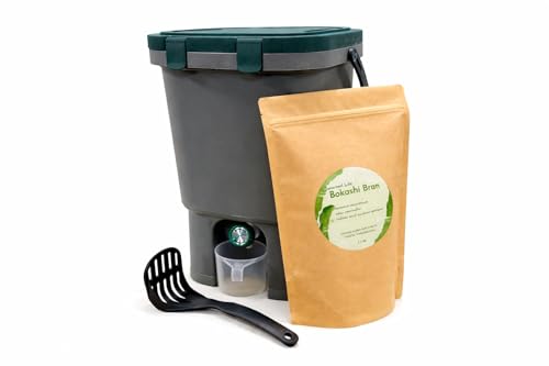 VermiHut Easy Snap Lid Bokashi Compost Kit- 2.2 LBS Premium