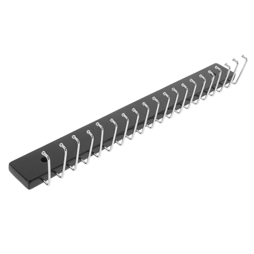 Cabilock Corbatero con ganchos gancho para colgar en la pared gancho para corbata organizador para colgar en el cinturón perchero para cinturón organizador porta corbatas haya
