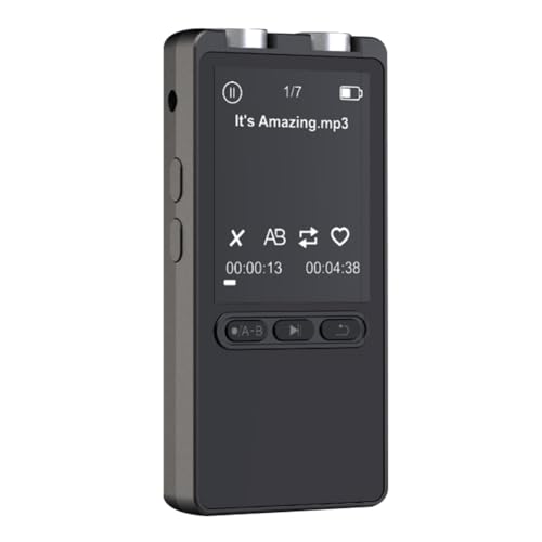 Muuookka Mini Grabadora Digital de Sonido Profesional con Dictáfono Activado por Voz, 64 GB, PCM, Micrófono con Reducción de Ruido y Reproductor MP3.