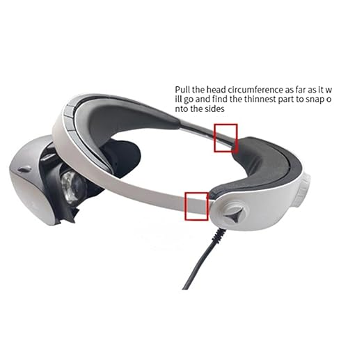 Adjustable Head Strap for PSVR 2 Headset, Replacement Comfort Over Head Strap for PS VR2 Balances He