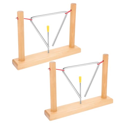 HANABASS Triangle Bell Musical Instrument Set Boys and Girls Educational Percussion