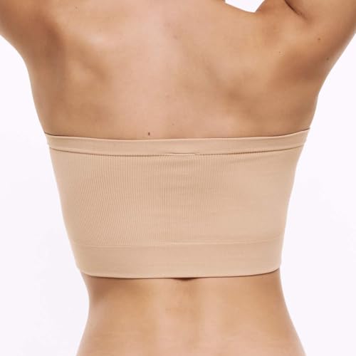 Image of Marks & Spencer Polyamide Elastane Non Padded Bra | Non Wire Bandeau Bra