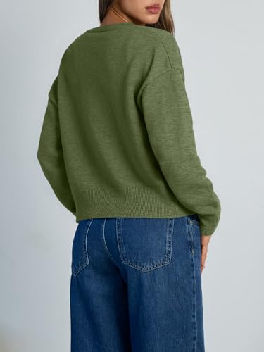 Image of Trendy Queen Cropped Cardigan Sweaters for Women Lightweight Y2k Fall Outfits Spring Fashion Clothes 2026