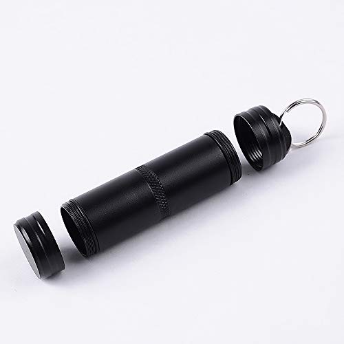 Frasco de comprimido, Andoer Metal super forte CNC ao ar livre à prova d'água emergência primeiros