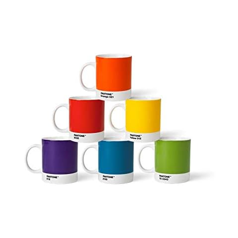 Pantone Porzellan Becher 6er-Set, 6 Kaffeetassen à 375 ml Cover