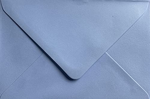 C6 Coloured envelopes for A6 Greeting Cards Wedding Invitation Crafts 114x162mm - Pack of 40 envelopes (Baby Blue)