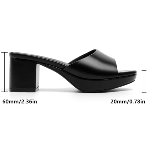 Image of RIBONGZ Block Heels Prom Heeled Sandals for Women Chunky Square Open Toe Strappy High Heels Ankle Strap Wedding Bridal Shoes High Heel Sandals for Party Dress
