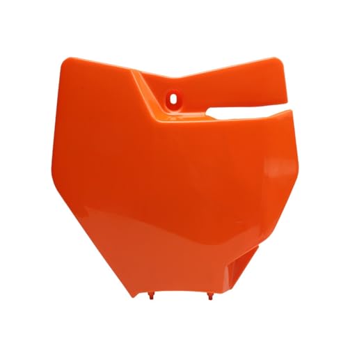 Plaque d'immatriculation avant en plastique robuste orange pour moto KTM SX XC