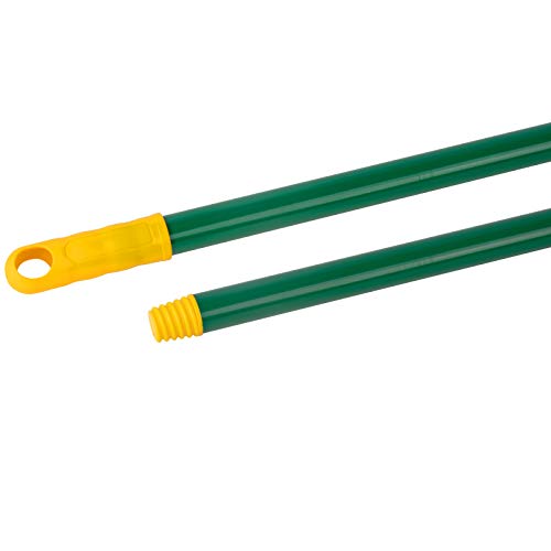 La Briantina Manico Professionale per Scope, in Metallo Plastificato ad Alto Spessore, Lunghezza 130 cm, Verde