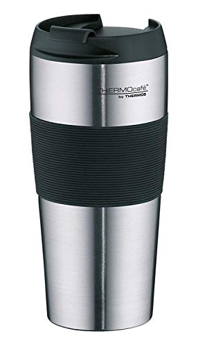 ThermoCafé by THERMOS 4056.205.040 Coffee To Go Thermobecher ThermoPro, Edelstahl mattiert 0,4 l, BPA-Free