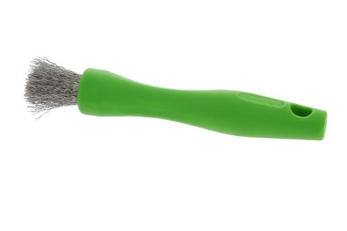 Image of BrushAll Wire Hand Brush with Ergonomic Handle and Tightly Packed Bristles for Kitchen, Garage, Indoor, Outdoor (Stainless Steel) Patent Pending