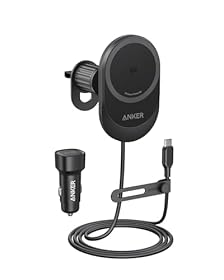 Anker Prime MagSafe Car Mount Charger, Qi2 25W Certified Wir...
