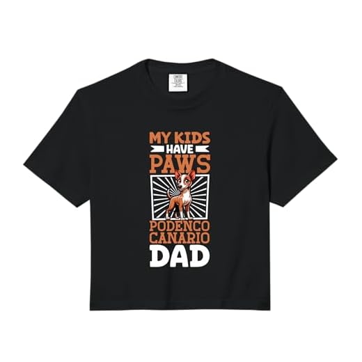Podenco Canario Dad Comfort Colors Crop Top