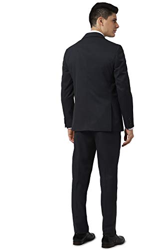Image of Peter England Men's Polyester Blend Two Piece Suit-Dress Set