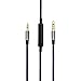 NewFantasia 3.5mm to 2.5mm Male Audio Cable for JBL Tune 710BT, 600BTNC, Live 660NC, 460NC, E45BT E55BT E65BTNC Headphone, Remote Volume Control Mic for Android Smartphones