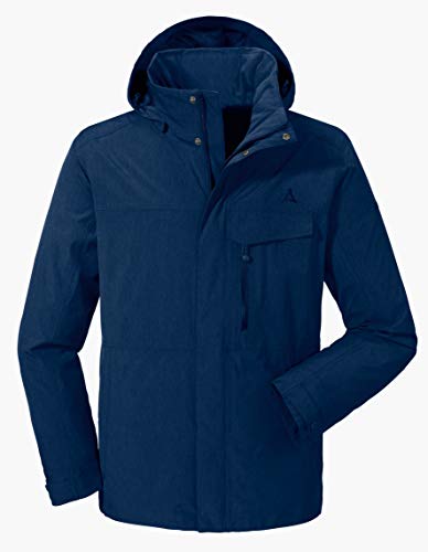 Schöffel ZipIn! Denver2 - Chaqueta impermeable para hombre (transpirable, con cremallera) Cover