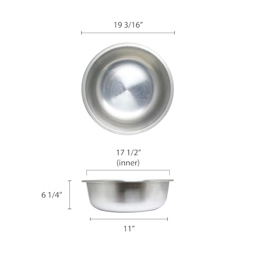 Recipiente de aluminio resistente 23 qt 19" x 6" miniatura 4