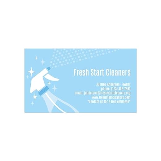 House Keeping Cleaning Personalized Business Cards / 100 Custom Cleaning Services Business Cards / 2" x 3.5" Flat Sleek Professional Cards/Made In The USA