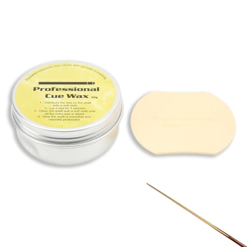 equlup Pool Cue Wax, Stick Cue Wax Silky Pool Silky Shaft Wax Smooth Shaft Maintenance Tool Wax Special for Wooden Pool Cue Shafts