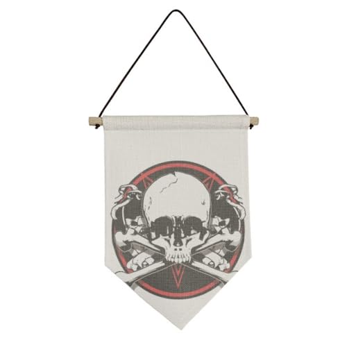 Drapeau pirate déco murale bannière suspendue toile pour chambre ado