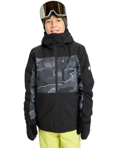Quiksilver Side Hit Printed - Chaqueta técnica snow - niños 4-16 - Negro.