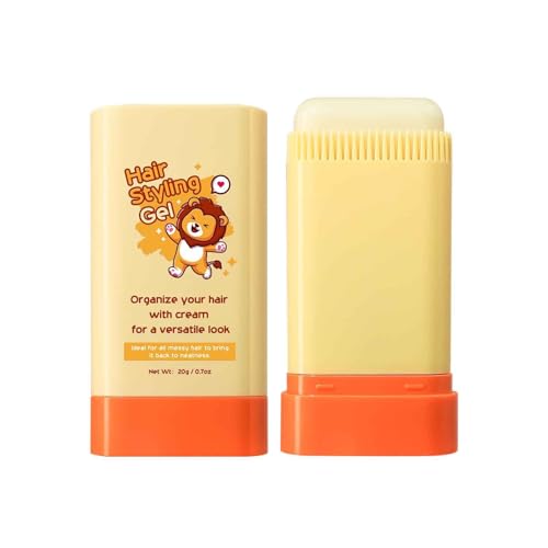 Haargel für Kinder, Haarwachs Stick mit Kamm, Styling Gel, Sichere Inhaltsstoffe, Perfekt zum Bändigen von fliegendem Haar und zum Kreieren toller Frisuren (1)