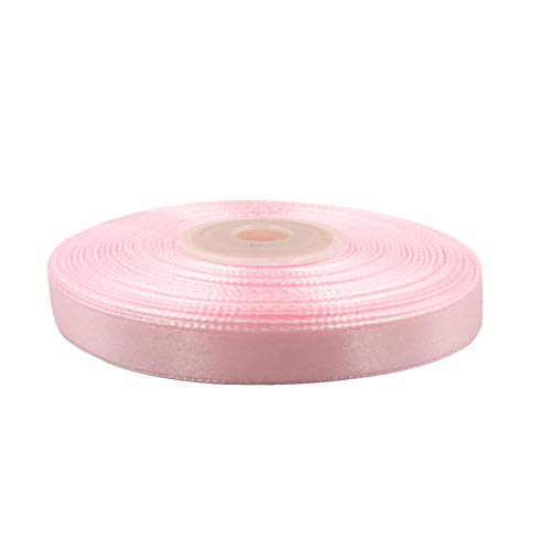 Image of 3 /8 inch Pink Ribbon,25 Yards Valentine Ribbon for Gift Wrapping, Crafts, Wedding Decor, Bow Making, Present Wrapping Ribbons for Every Holiday