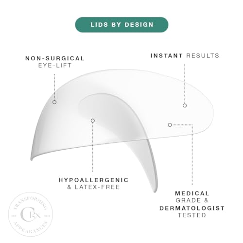 Contours Rx AMMU - 2PK Lids By Design - Medical Grade Instant Eyelid Correcting Strips For Heavy, Hooded, & Droopy Lids - Invisible, And Hypoallergenic Eyelid Tape thumb #3