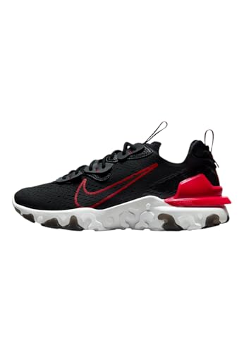 NIKE React Vision, Zapatillas Deportivas Hombre, Black University Red Iron Grey White, 43 EU