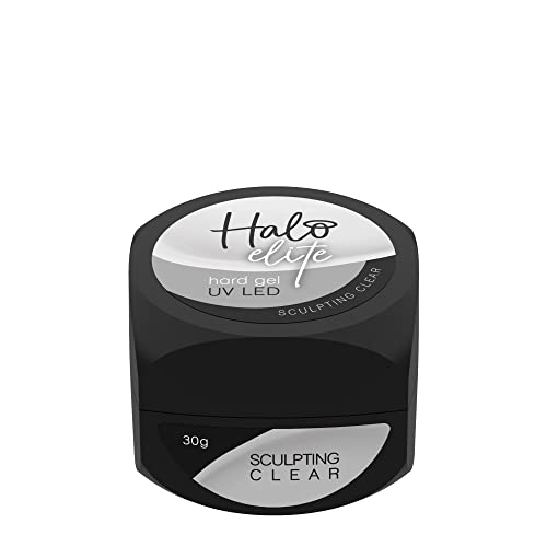 Halo Elite UV LED Gel duro esculpido transparente (30 g)