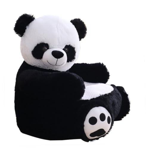 Ciieeo Panda-Shaped Baby Seat Soft Sofa for Kids Baby Sitting Chair Plush Sofa Craftsmanship Home Decor