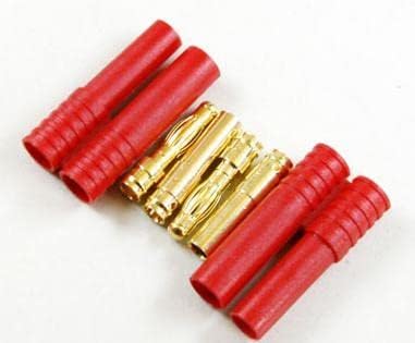 10 Pair/Set 4mm Gold Plated Banana Plug Jacket with Plastic Protector 4.0 Female Male Bullet Sheath Banana Plugs - (Color: Red)