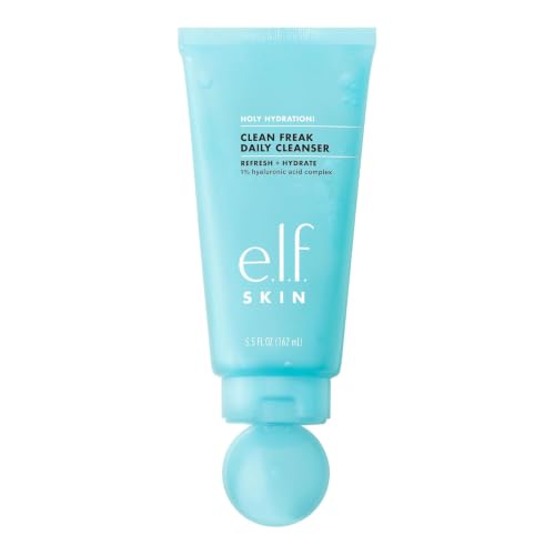 Image of e.l.f. SKIN Holy Hydration! Clean Freak Daily Cleanser, Gentle Hydrating Gel Face Cleanser, Made With Hyaluronic Acid, Vegan & Cruelty-Free, 5.5 fl oz