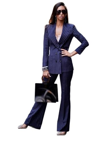 Costume de bureau à rayures pour femme en finir avec les tenues formelles inconfortables