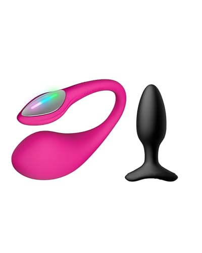 Image of LOVENSE Lush 4 Remote Control Wearable G-spot Egg Vibrator for Women + LOVENSE Hush 2 1.5in Butt Plug Anal Vibrator for Women, Couple