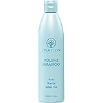 Ovation Hair Volume Shampoo - For Voluminous, Bouncy Hair - 12 oz - Gentle Cleansing and Helps Removes Excess Hair Oil - For Fine, Thin Hair - With Fenugreek, Aloe Vera, Saw Palmetto
