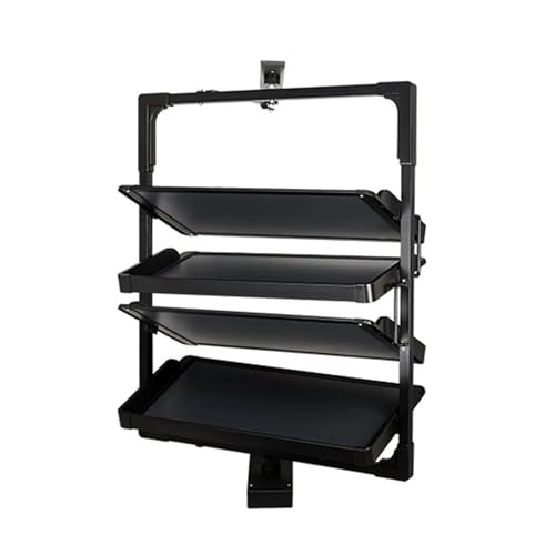Drehbares Schuhregal, verstellbare mehrschichtige Aufbewahrung, platzsparender ausziehbarer Organizer für Schuhe und Zubehör