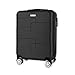 WORLD EXPLORER Cabin Suitcase | ABS Hard Shell with 360° Spinner Wheels & Com-bination Lock | Lightweight Cabin Luggage and Suitcase 34L – Ryanair Priority Size Travel Bag (Black, 55x40x20 CM)