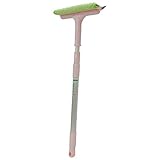 アズマ工業 TK伸縮自在 ガラス網戸ワイパー ピンク 窓ガラスと網戸のお掃除はこれ1本 ガラスワイパー 網戸ブラシ 拭き幅約25cm 全長63~120cm