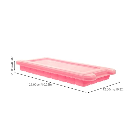 Molde para cubitos de hielo silicona rosado 3 pcs miniatura 4