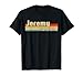 First Names Apparel Jeremy Unisex-Adults and Kids Black Small Crew Neck Short Sleeve T-Shirt Personalized Gift T-Shirts Christmas Birthday