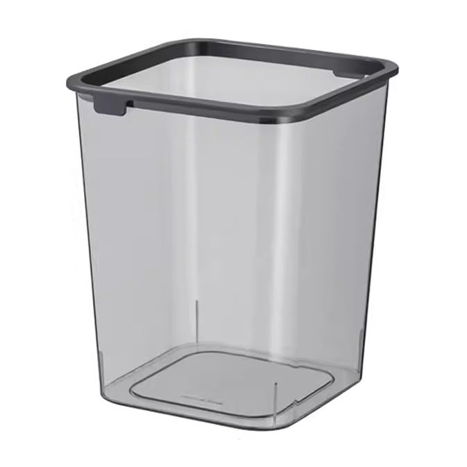 Cubo de basura doméstico moderno de 4 galones con anillo de presión superior
