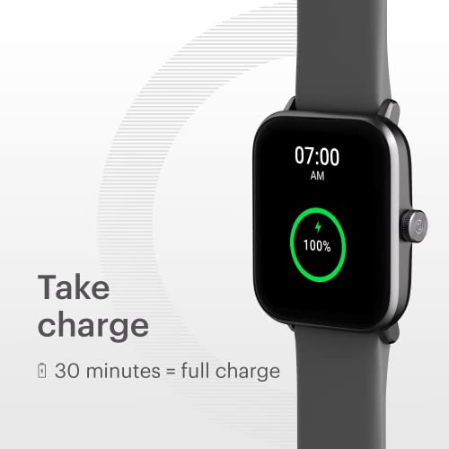 Image of Noise ColorFit Pro 3 Alpha Bluetooth Calling Smart Watch with Alexa Built-in, 1.69 inch(42cm) Display, 80+ Songs Storage, 100 Sports Modes, 5ATM Waterproof & Noise Health Suite (Mist Grey), OneSize