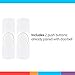 GE Wireless Doorbell Kit, 8 Melodies, 2 Push Buttons, 4 Volume Levels, 150 Ft. Range, White, 19300, Plug-In Receiver