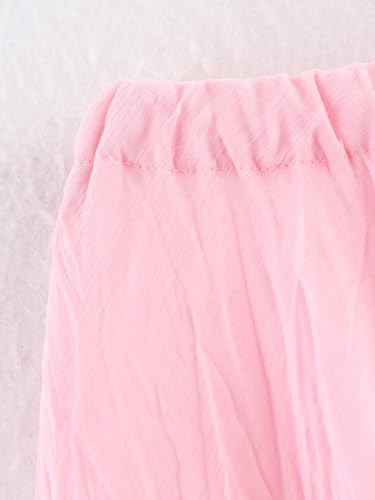 Women's Pleated Skirt Chiffon High Waist A-Line Flowy Fairy Ruffle Maxi Skirt2