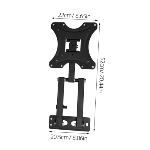 Support TV mural extensible et réglable avec niveau à bulle