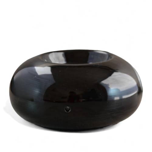 Zen’Arôme Diffuseur par Chaleur Douce ZenCeram Noir - Brûleur Aromathérapie et Parfum d’Ambiance - Température Auto régulée - Conçu en Céramique - Compact,...