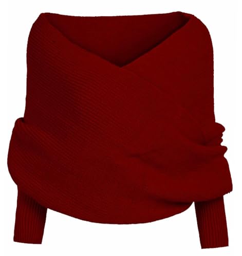 Knitted Shawl with Sleeves for Women Soft Shawls and Wraps Cashmere Wrap Warm Pashminas Shawl Scarf Sweater ponchos 2024